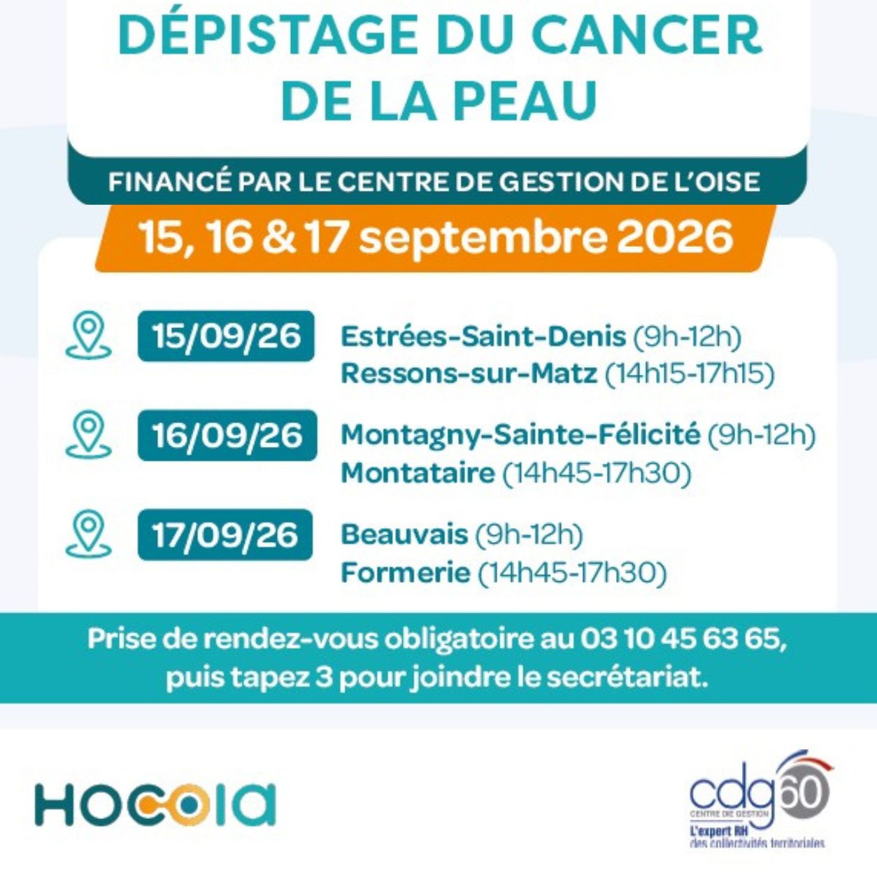DEPISTAGE DU CANCER DE LA PEAU : LE MEDICOBUS A LA RENCONTRE DES AGENTS TERRITORIAUX